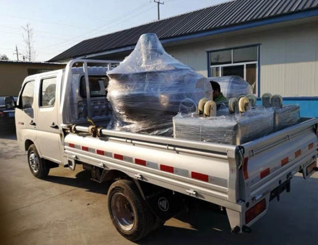 匯品公司蒸汽攪拌鍋 料車(chē)發(fā)貨現(xiàn)場(chǎng)