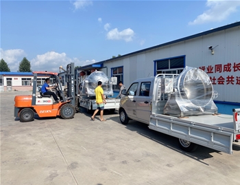 700L立式電加熱夾層鍋1臺，400L可傾電加熱夾層鍋2臺，發(fā)往河南周口