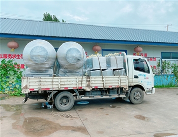 800L真空滾揉機2臺，200L料車15臺，發(fā)貨昌樂